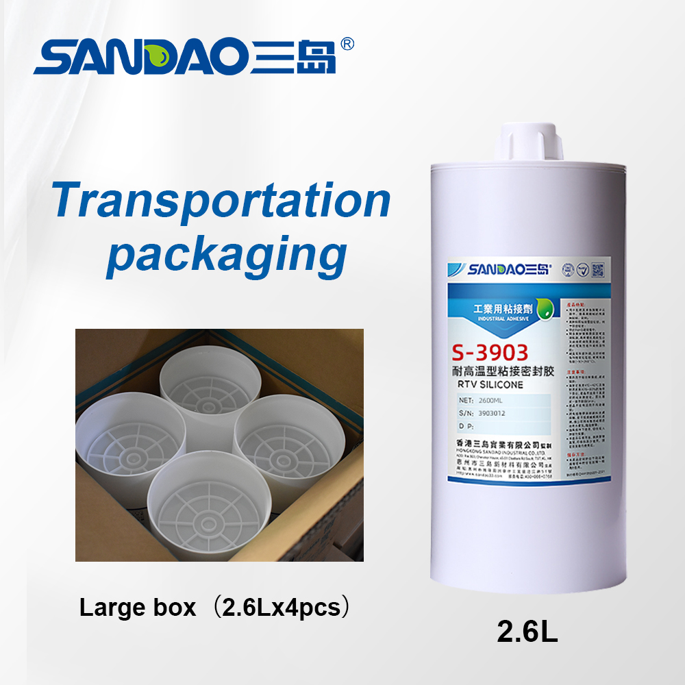 S-3903 red high temperature resistant single component room temperature sulfide silicone rubber 2.6L